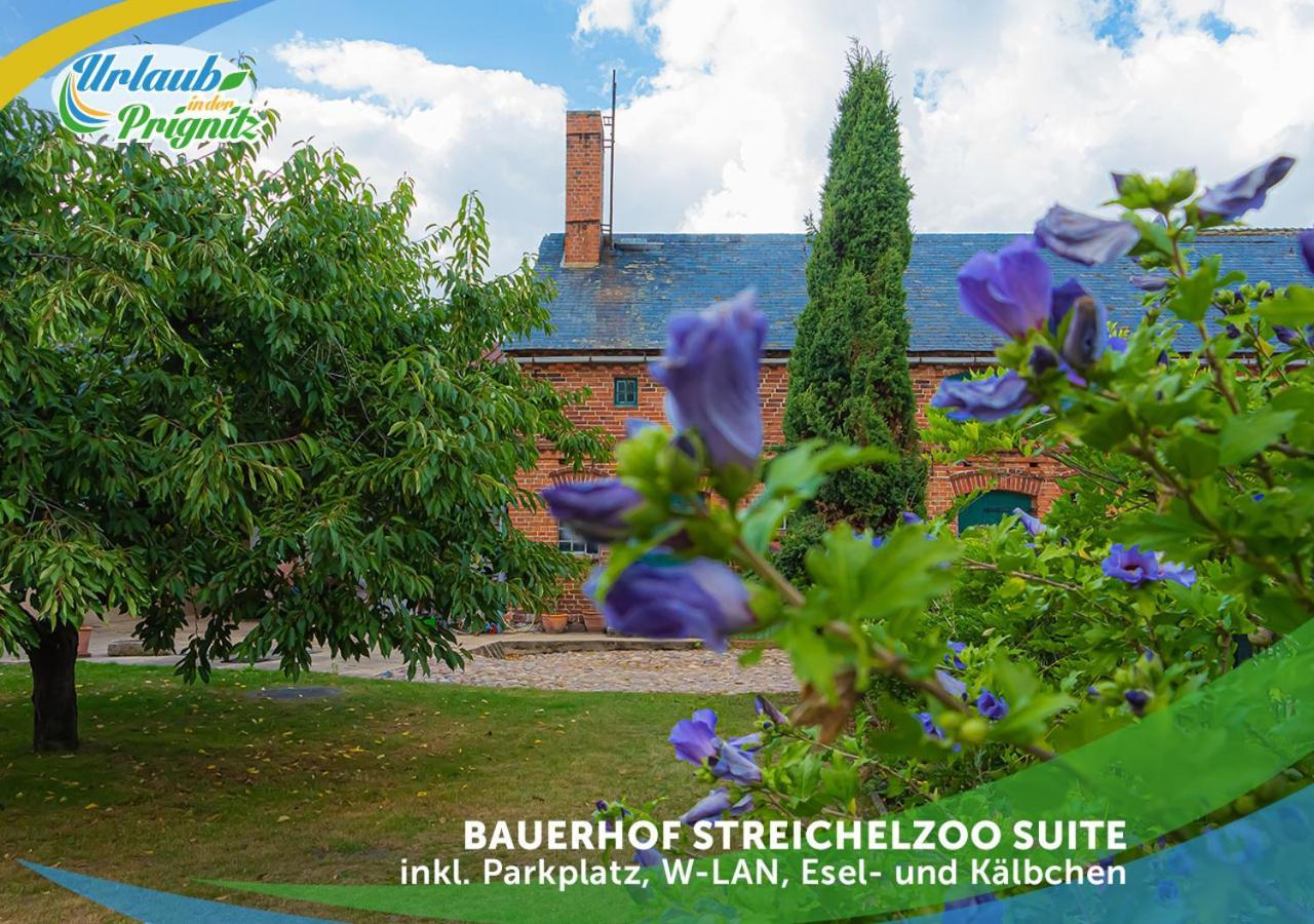 Bauernhof-Streichel-Zoo-Kombi-Familien-Suite-Im-Wald-Am-See Gulow المظهر الخارجي الصورة