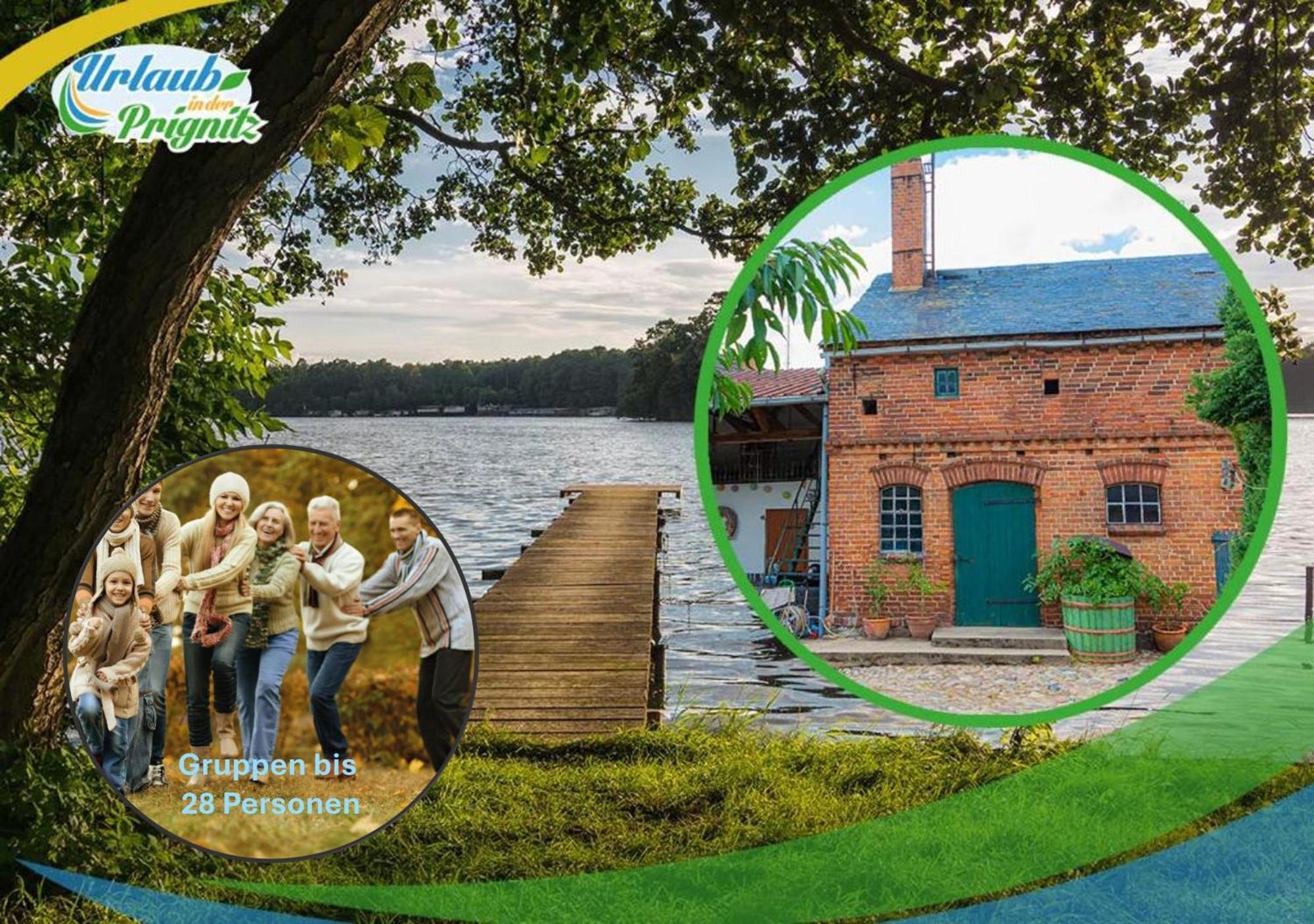 Bauernhof-Streichel-Zoo-Kombi-Familien-Suite-Im-Wald-Am-See Gulow المظهر الخارجي الصورة